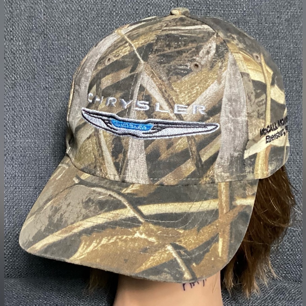 CHRYSLER Mopar Dodge “Imported From Detroit” Trucker Camo Ebensburg, PA Hat Cap